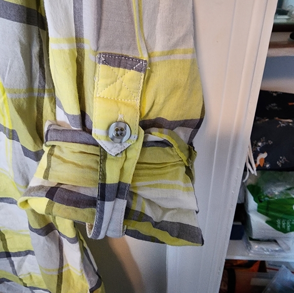 Half Button Plaid Shirt - Picture 4 of 5